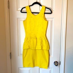 Yellow occasion dress